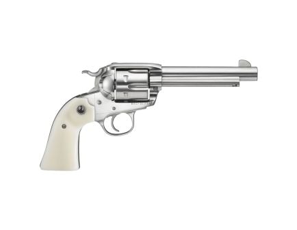 Ruger Vaquero .45 Long Colt Revolver, 5.5" Barrel, Fixed Sights, Silver - 5129