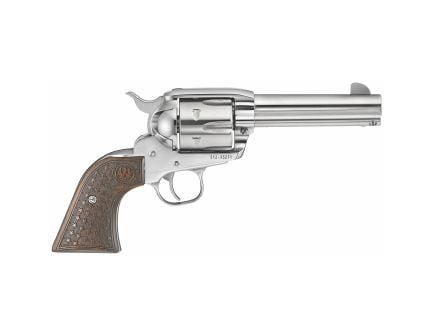 Ruger Vaquero .45 Long Colt Revolver, 4.6" Barrel, Silver - 5158