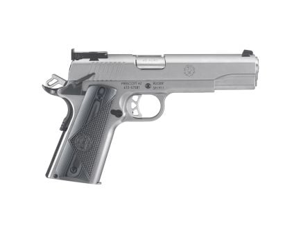 Ruger .45 ACP 1911 Pistol, 5" Barrel, Adjustable Sights, Silver - 6736