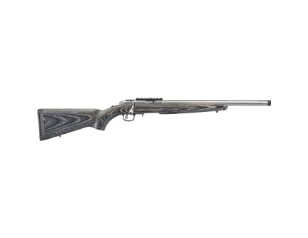 Ruger American Rimfire LRT .17 HMR Bolt Action Rifle, 18" Barrel, Silver - 8369