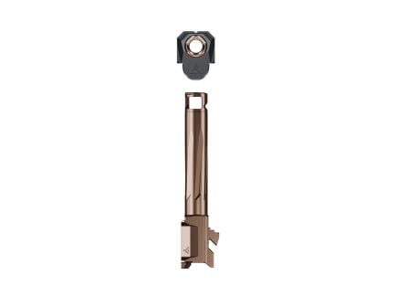 Radian Weapons Afterburner + Ramjet Barrel and Compensator 9mm Fits Glock Gen 4 G19, Bronze/Black