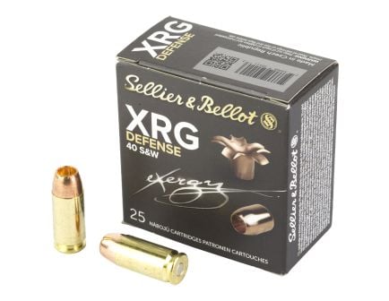 Sellier & Bellot Pistol .40 S&W Ammunition, 25 Rounds JHP 130Gr - SB40XA