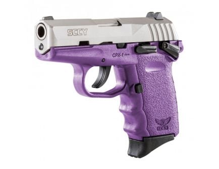 SCCY CPX-1 9mm Stainless / Purple Pistol with Safety - CPX 1TTPU