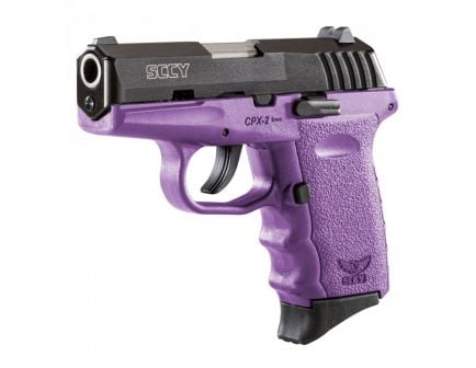 SCCY CPX-2 9mm Black / Purple Pistol, No Safety - CPX 2CBPU