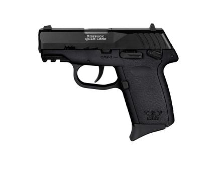 SCCY CPX-1 Gen 3 9mm Pistol, 3.1" Barrel, 3 Dot Sights, Black - CPX1CBBKG3