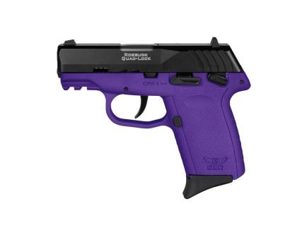 SCCY CPX-1 Gen 3 9mm Pistol, 3.1" Barrel, 3 Dot Sights, Prp, Black - CPX1CBPUG3