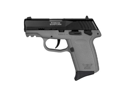 SCCY CPX-1 Gen 3 9mm Pistol, 3.1" Barrel, 3 Dot Sights, Black, Gray - CPX1CBSGG3