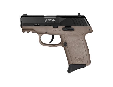 SCCY CPX-2 Gen 3 9mm Pistol, 3.1" Barrel, 3 Dot Sights, Flat Dark Earth, Black - CPX2CBDEG3
