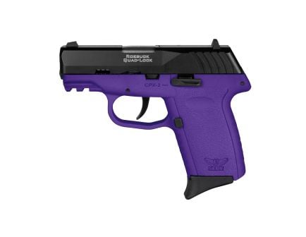SCCY CPX-2 Gen 3 9mm Pistol, 3.1" Barrel, 3 Dot Sights, Prp, Black - CPX2CBPUG3