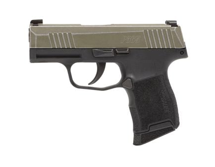 Sig Sauer P365 9mm Pistol, 3.1" Barrel, Night Sights, Black, OD Green - 3659BXR3DC