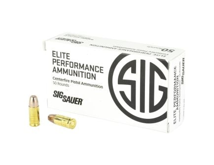 Sig Sauer Elite Performance 9mm Ammunition, 50 Rounds Frangible 90Gr - E9MMF150