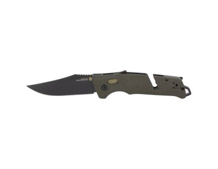 SOG Knives Trident AT 3.7" Clip Point Folding Knife, Black - SOG11120341