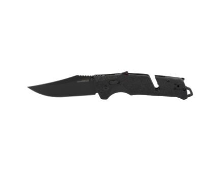SOG Knives Trident AT 3.7" Clip Point Folding Knife, Black - SOG11120541