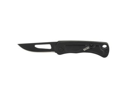 SOG Knives Centi I 1.4" Straight Back Folding Knife, Black - SOGCE1002CP