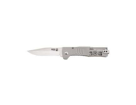 SOG Knives SlimJim 3.18" Clip Point Folding Knife, Silver - SOGSJ31CP