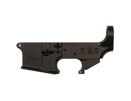 Sons of Liberty Gun Works .223 Remington AR Lower, Black - STRIPES