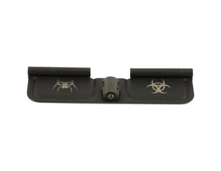 Spike's Tactical Ejection Port Door, Bio Hazard Engraving, Black Finish
