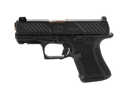 Shadow Systems CR920 9mm Pistol, 3.4" Barrel, Front Night Sights, Black - SS4001