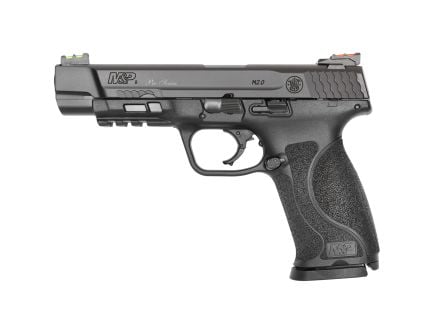 Smith & Wesson M&P 2.0 9mm Pistol, 5" Barrel, Fiber Optic Sights, Black - 11820