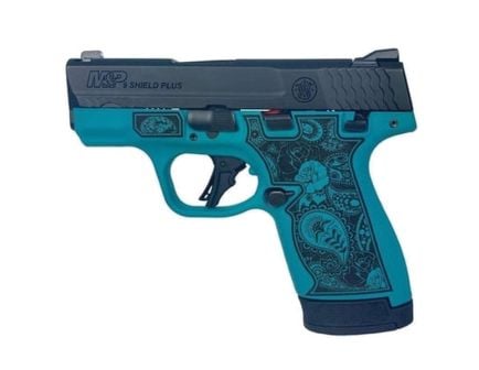 Smith & Wesson M&P9 Shield Plus 9mm 3.10" 10/13rds, Paisley Aztec Teal