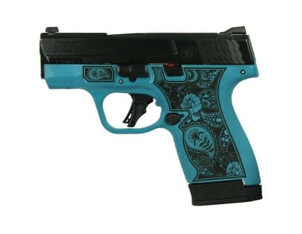 Smith & Wesson M&P9 Shield Plus 9mm 3.10" 10/13rds, Paisley Aztec Teal