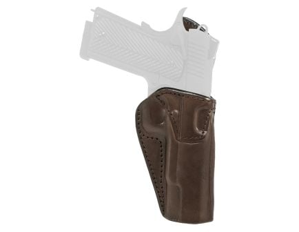 Tagua Clip On OWB Right Hand Belt Holster for Double Stack Pistols, Brown - TXCOOWB642