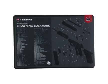TekMat Cleaning Mat, Pistol Size, 11"x17", For Browning Buck Mark, Black