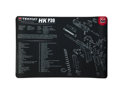 TekMat Orginal 11"x17" Mat, H&K P30, Black Cleaning Mat - TEKR17HKP30
