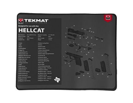 TekMat Ultra Mat, Springfield Hellcat, 15"x20" Black Cleaning Mat - TEKR20HELLCAT