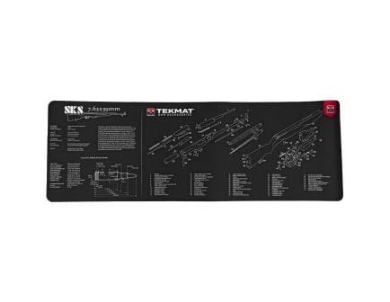 TekMat Long Gun, SKS, 12"x36" Black Cleaning Mat - TEKR36SKS