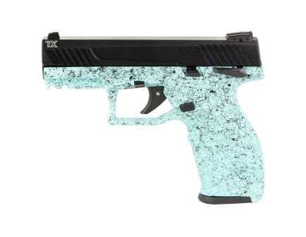 Taurus TX22 .22LR Pistol, 4.1" Barrel, Cyan, Silver - 1TX22141SP4