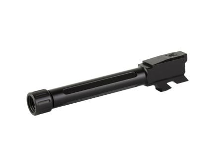 True Precision Barrel, 9mm, Black, Thread Protector, Threaded, Glock 48, Nitride