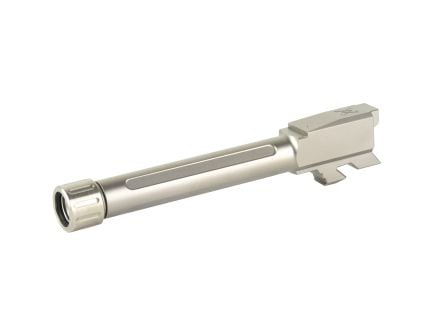True Precision Barrel, 9mm, Silver, Thread Protector, Threaded, Glock 48