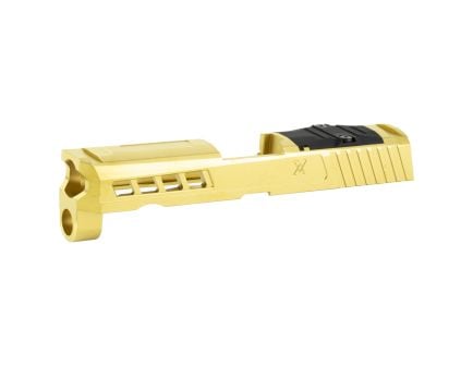 True Precision Axiom Slide, fits Sig P320 Compact, Gold TiN Finish, RMR Optic Cut & Cover Plate