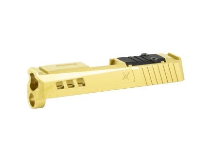 True Precision Axiom Slide, fits Sig P365, Gold TiN Finish, RMS Optic Cut & Cover Plate