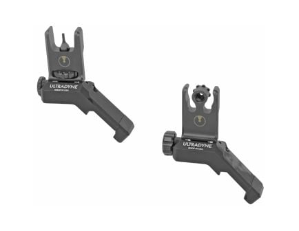 Ultradyne USA C2 Folding Front and Rear Offset Sight Combo, Black