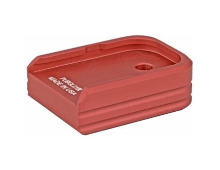 Leapers UTG 0 Red Aluminum Base Pad, fits Glock Double Stack Magazines - PUBGL01R