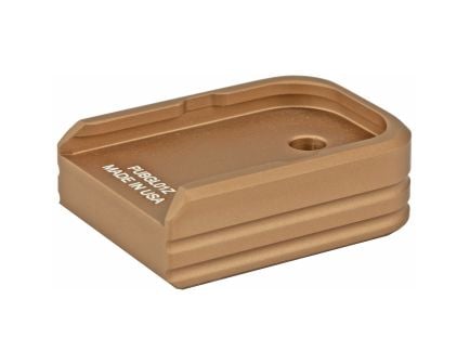 Leapers UTG 0 Bronze Aluminum Base Pad, fits Glock Double Stack Magazines - PUBGL01Z