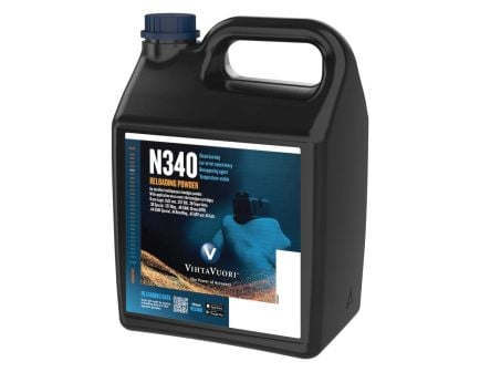 Vihtavuori N340 9mm Smokeless Handgun Powder, 4 lb