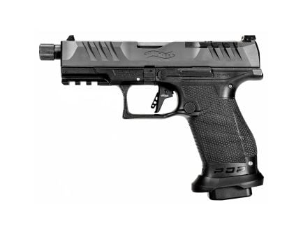 Walther PDP 9mm Pistol, 4.6" Barrel, Adjustable Rear Sights, Black - 2858151