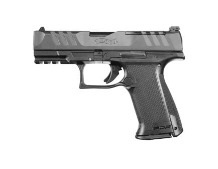 Walther PDP 9mm Pistol, 4" Barrel, Adjustable Rear Sights, Black - 2871831