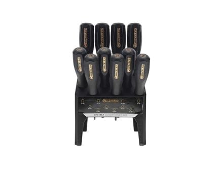 Wheeler 10-Piece SAE Hex Benchtop Screwdriver Set, Black