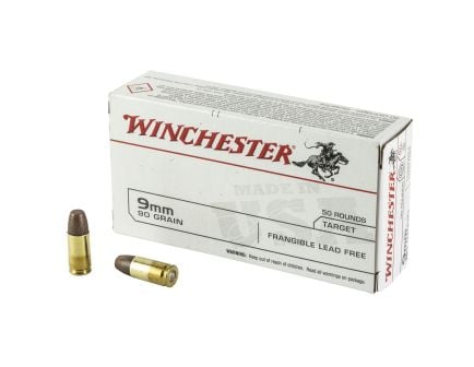 Winchester USA 9mm Ammunition, 50 Rounds Frangible 90Gr - USA9F