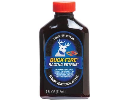 Wildlife Research Buck-Fire Raging Estrus Craft Scent, 4 fl oz Amber Bottle