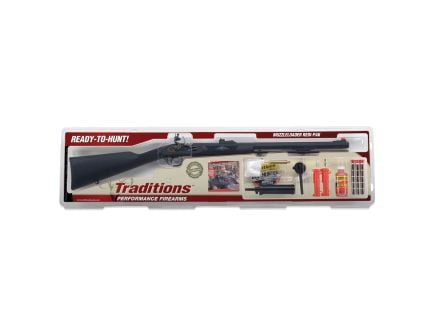 Traditions Performance Firearms Deerhunter Redi-Pak .50 Cal 24" Flintlock, Black