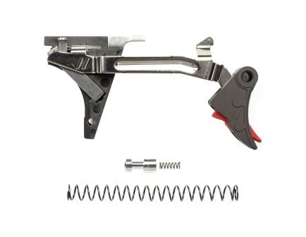 ZEV Technologies PRO Curved Face Trigger, Drop-In Kit, For Glock Gen 1-4, 9mm, Black/Red