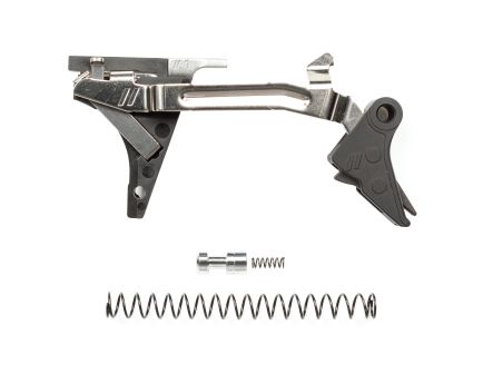 ZEV Technologies PRO Flat Face Trigger, Drop-In Kit, For Glock Gen 1-4, 9mm, Black/Black
