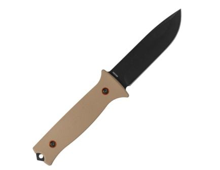 704 Gear Baron Fixed Blade Drop Point Knife, Flat Dark Earth - FB-T-14
