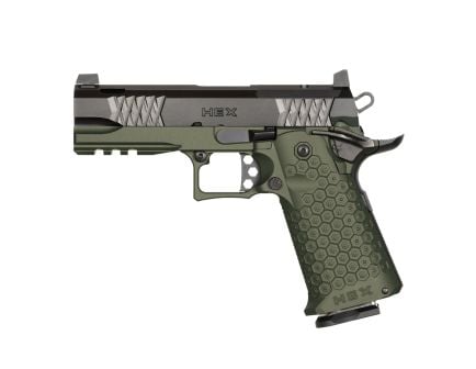 Jacob Grey TWC HEX, 4.25" 9mm Complete Handgun, (2)17rd Mags, Duty Green