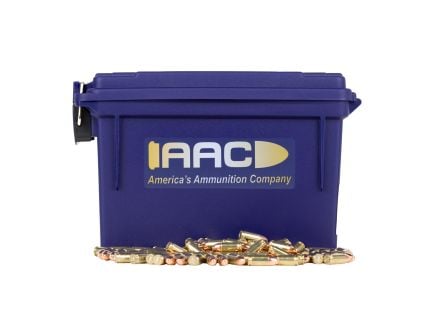 AAC 9mm Subsonic Ammo 147 Grain FMJ 500rd with 30 Cal Ammo Can